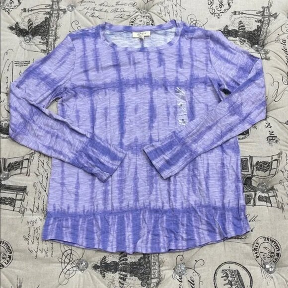 Style & Co. Tie-Dye Long Sleeve Top - Picture 3 of 13